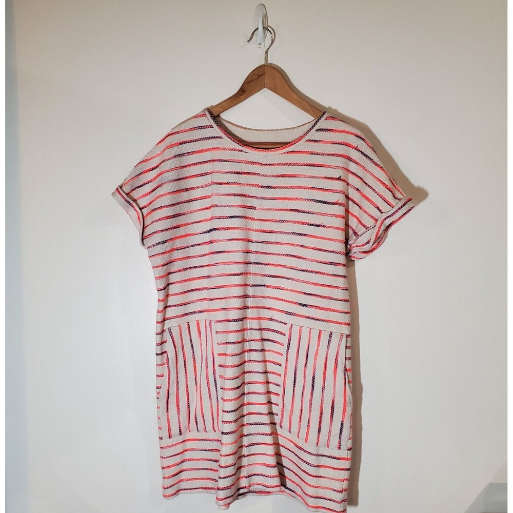 Lou & Grey for LOFT Women's Multicolored Striped Terry Dress Size‎ L
